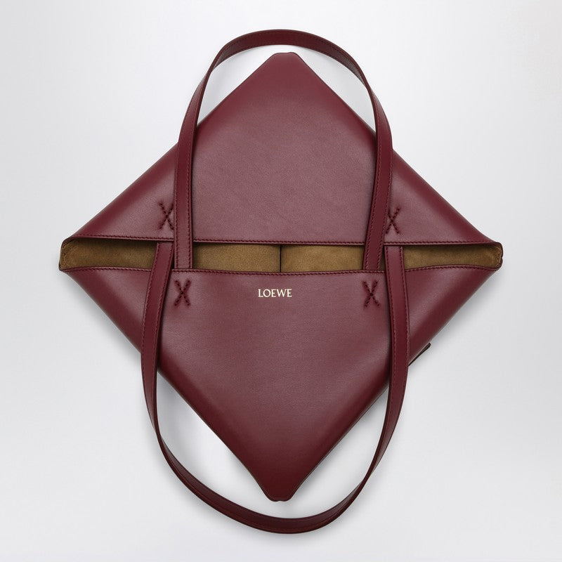 Loewe Puzzle Fold Tote Crimson/Dark Bordeaux Bag Women
