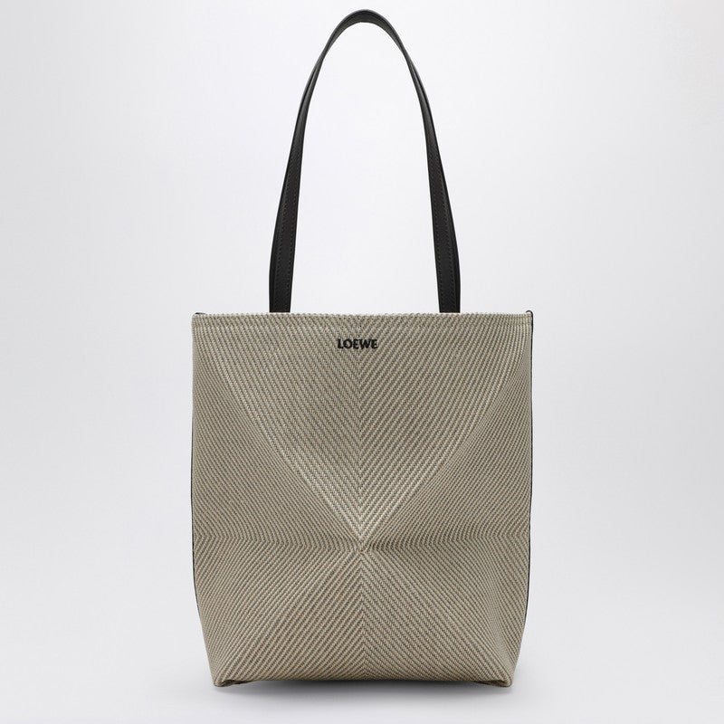 Loewe Puzzle Fold ÃƒÆ’Ã¢â‚¬Â°cru Cotton Jacquard Bag Women
