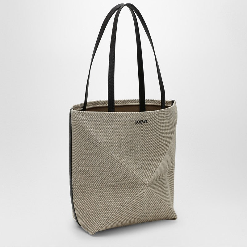 Loewe Puzzle Fold ÃƒÆ’Ã¢â‚¬Â°cru Cotton Jacquard Bag Women