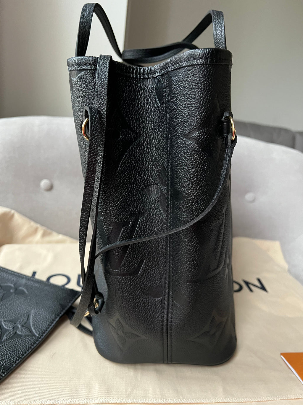 Louis Vuitton Neverfull MM Black Empreinte (RRP £1,940)