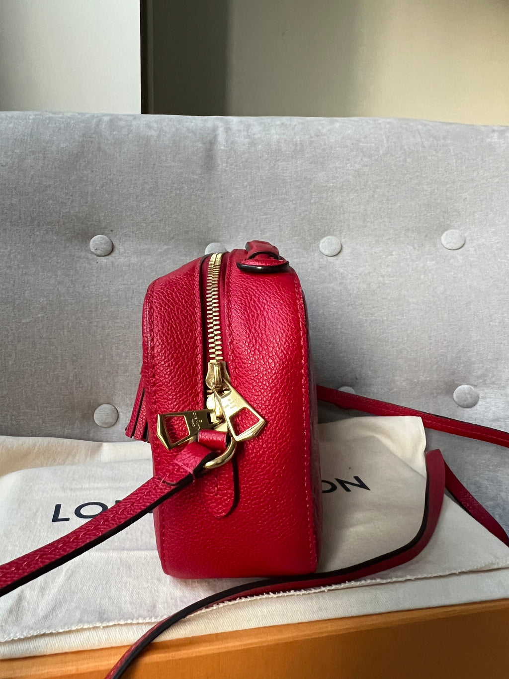 Louis Vuitton Saintonge Red Empreinte (RRP £1520)