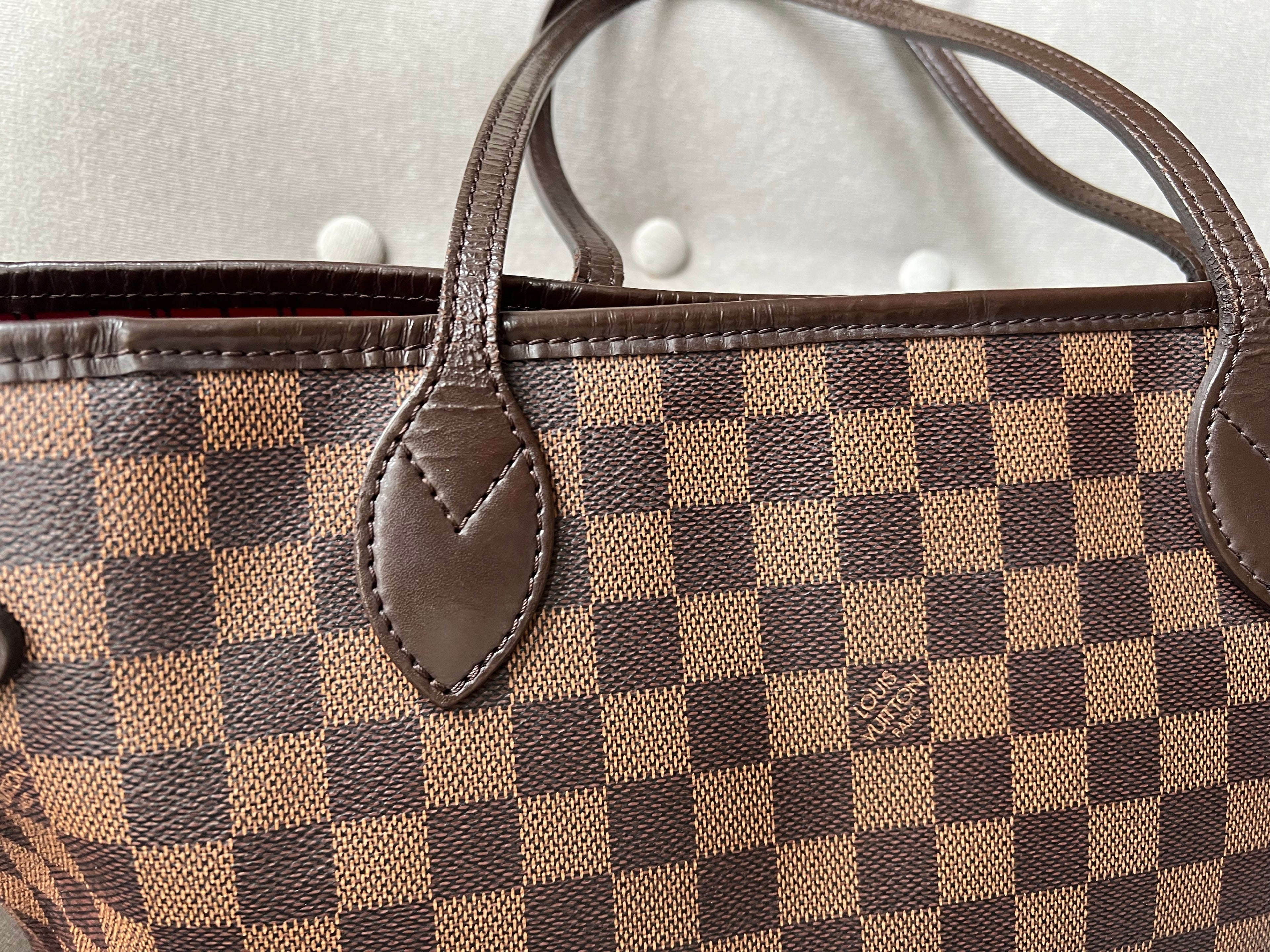 Louis Vuitton Neverfull MM Damier Ebene Cherry Interior (RRP £1,410)