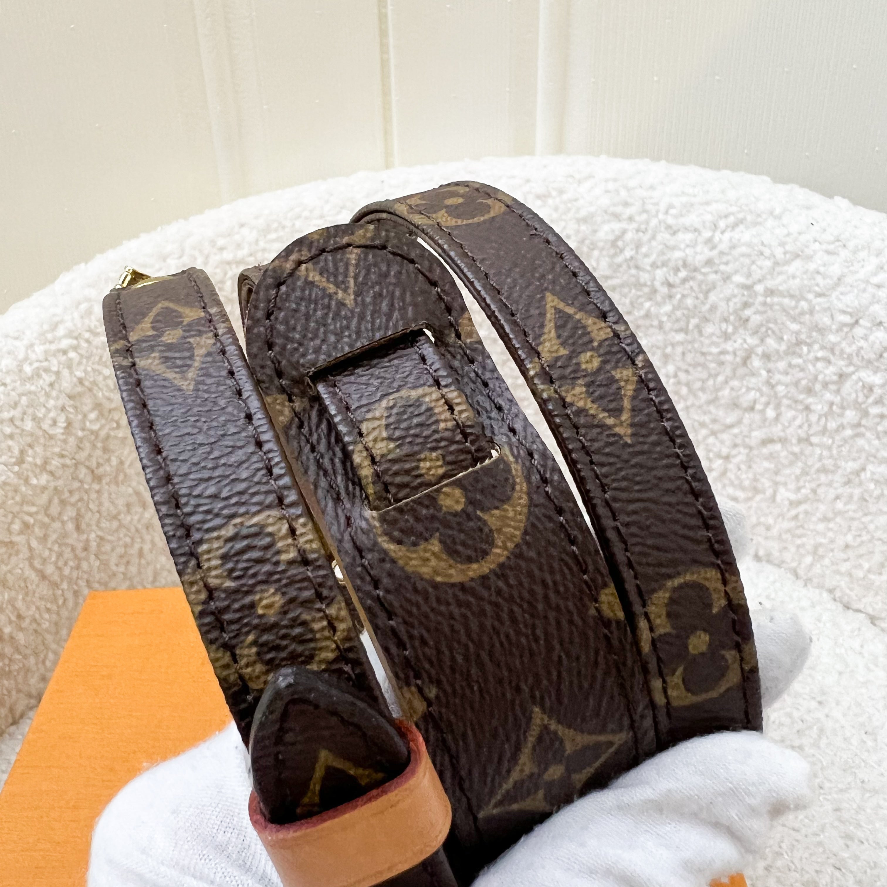 LV Bandouliere Strap in Monogram Canvas and GHW