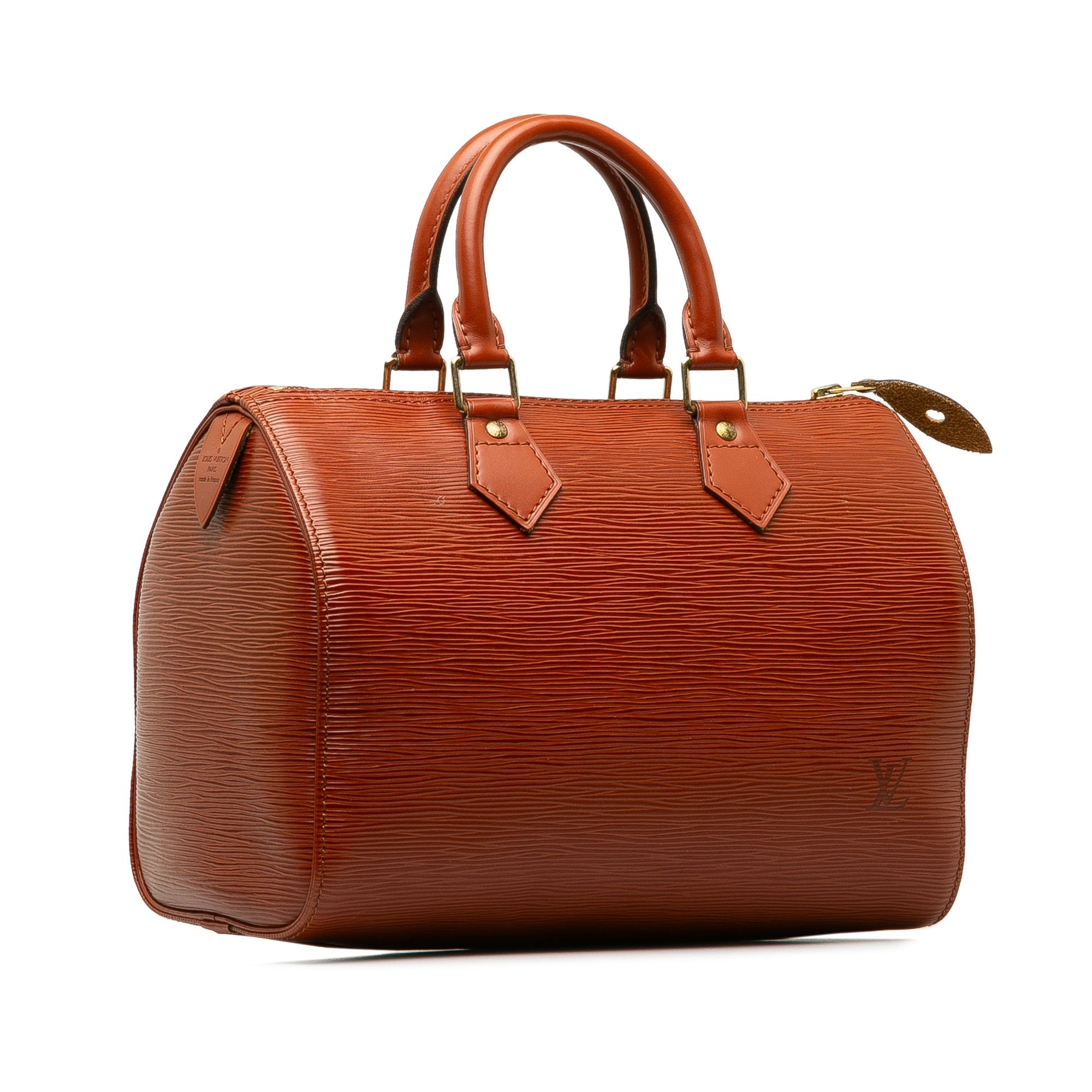 Brown Louis Vuitton Epi Speedy 25 Boston Bag