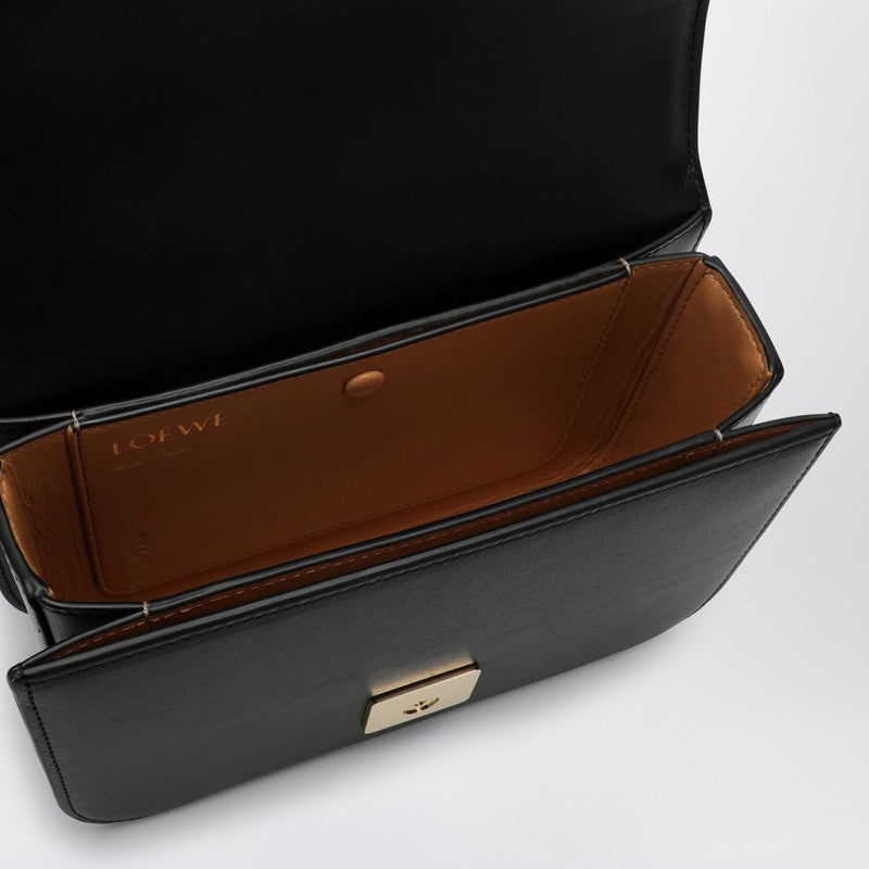 Loewe Goya Small Black Leather Bag Women