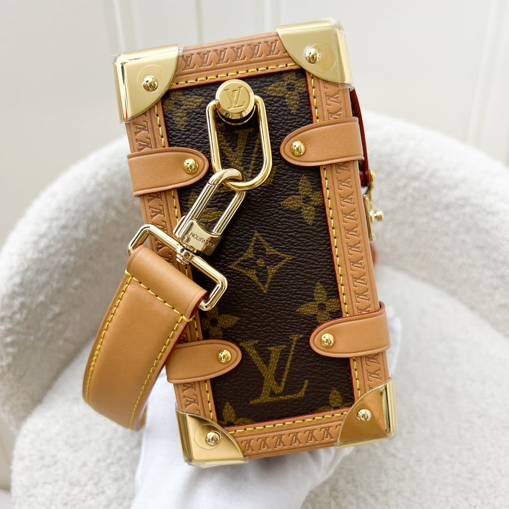 LV Side Trunk MM Bag in Monogram Canvas and GHW