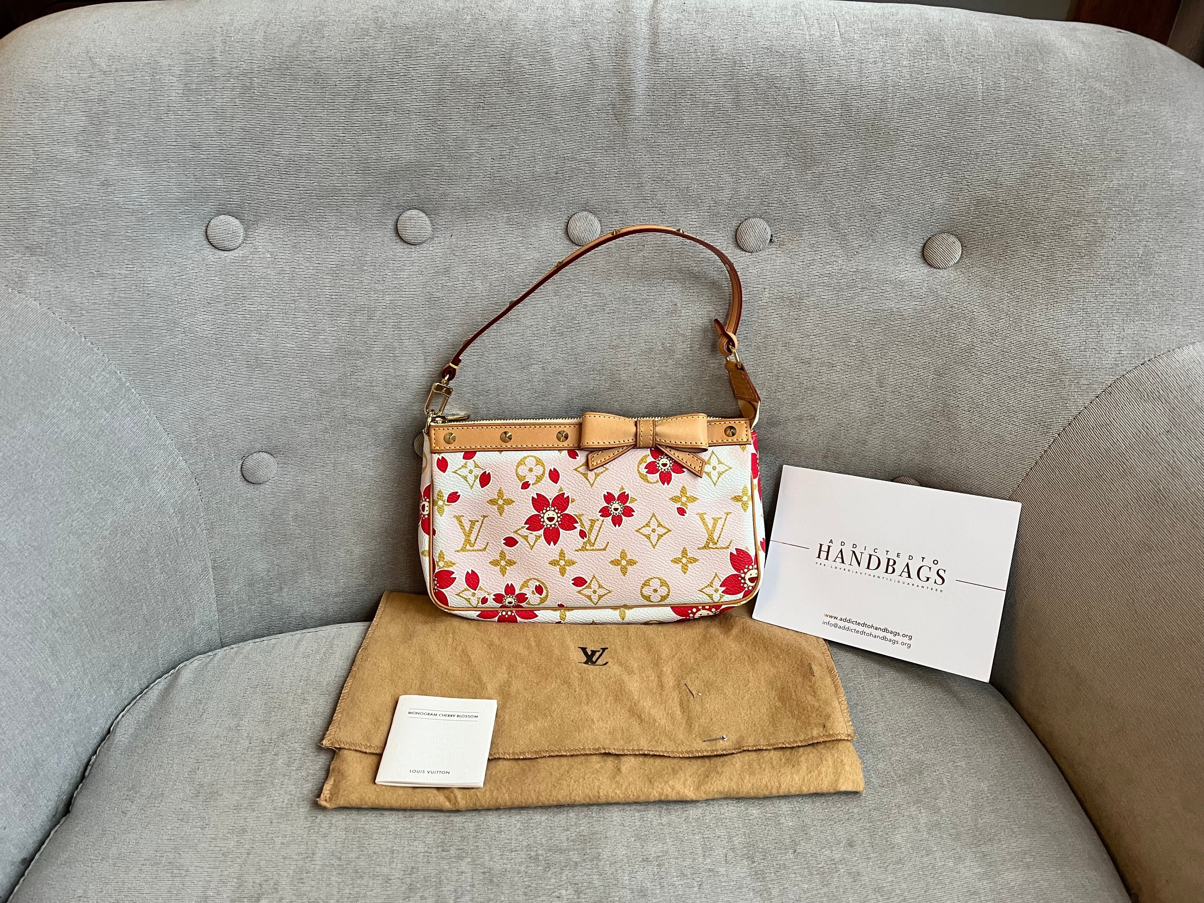 Louis Vuitton Pochette Accessoires Cherry Blossom Damier Azur