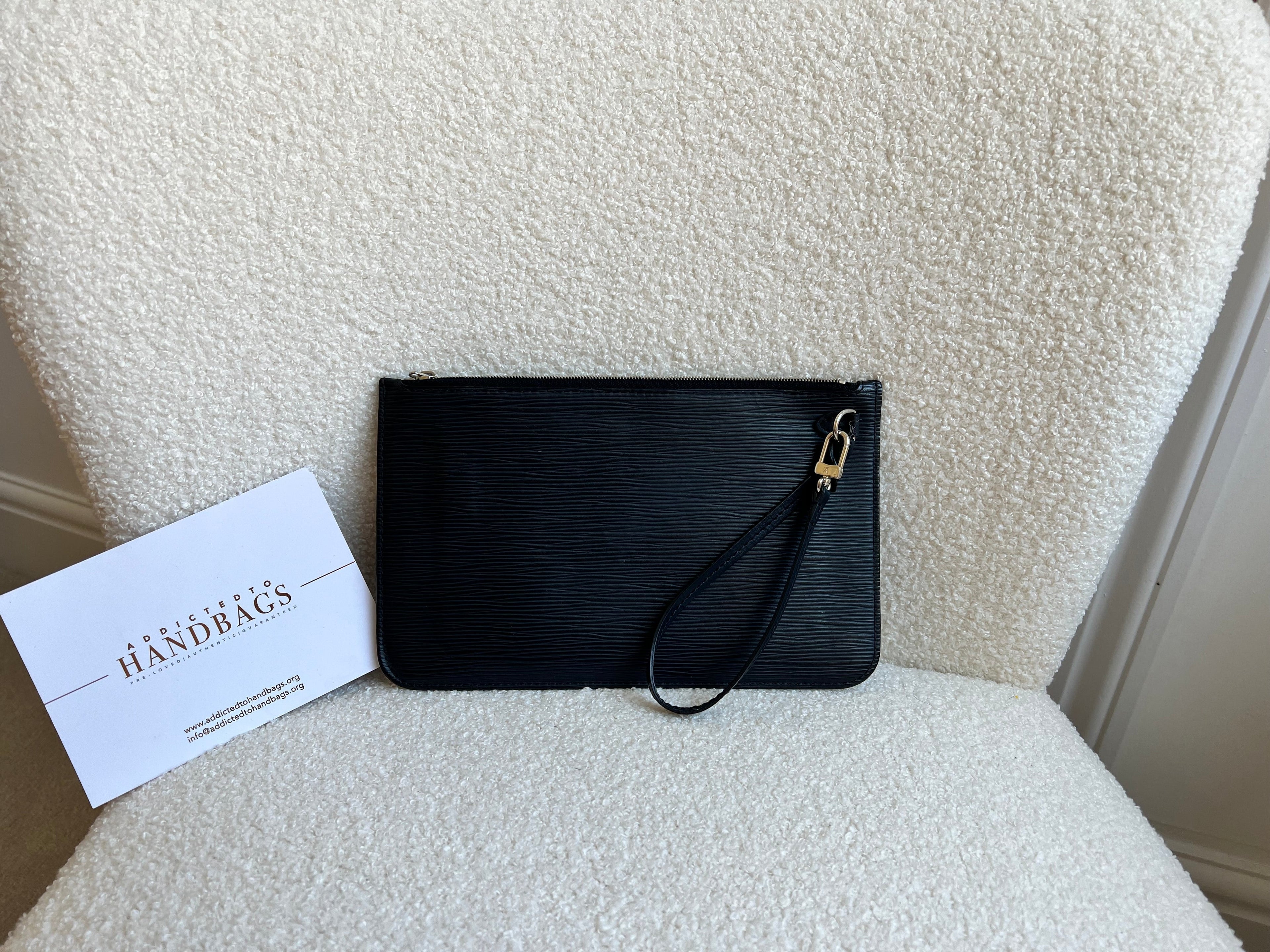 Louis Vuitton Pouch (from Neverfull) Black Epi