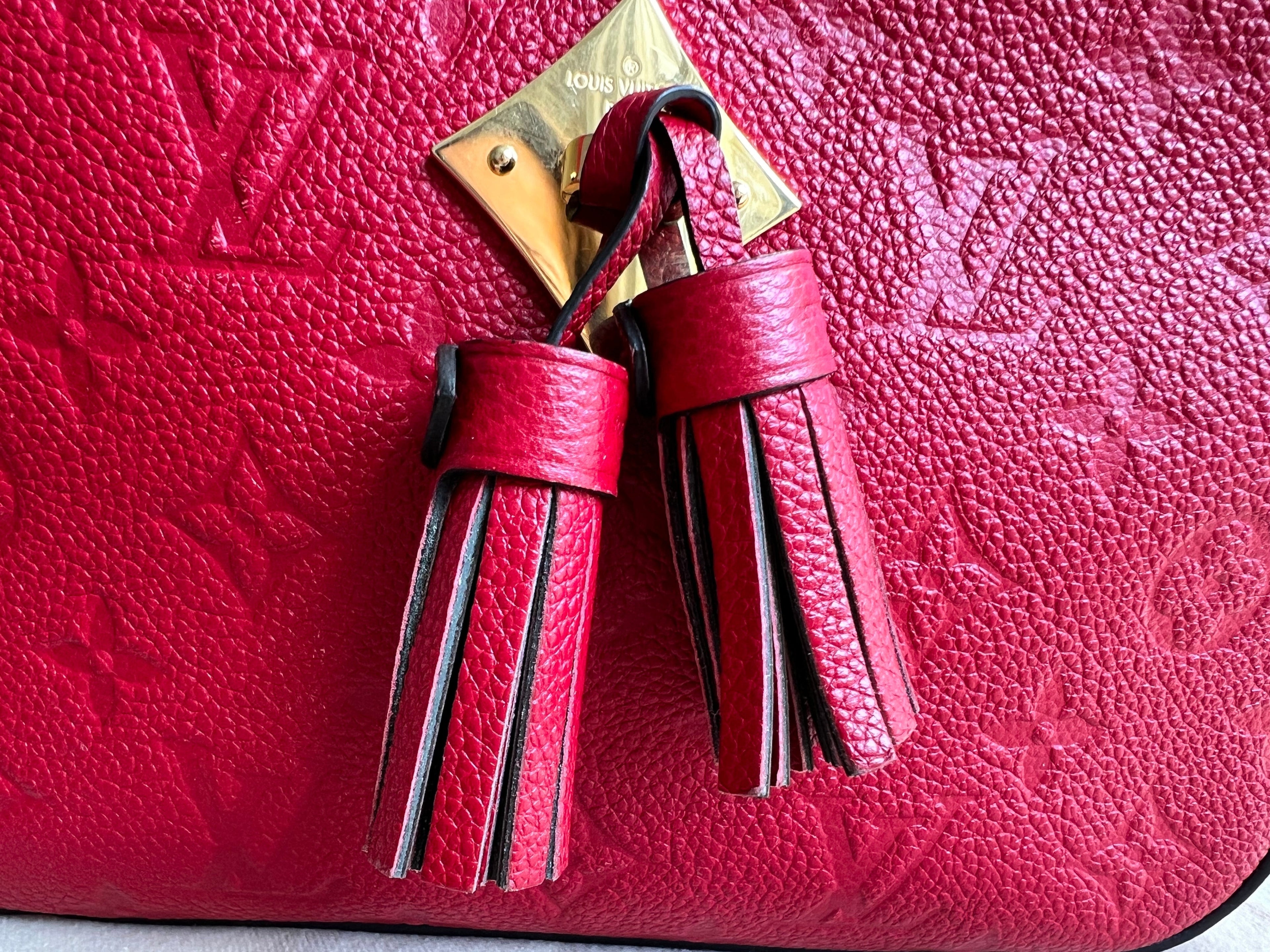Louis Vuitton Saintonge Red Empreinte (RRP £1520)