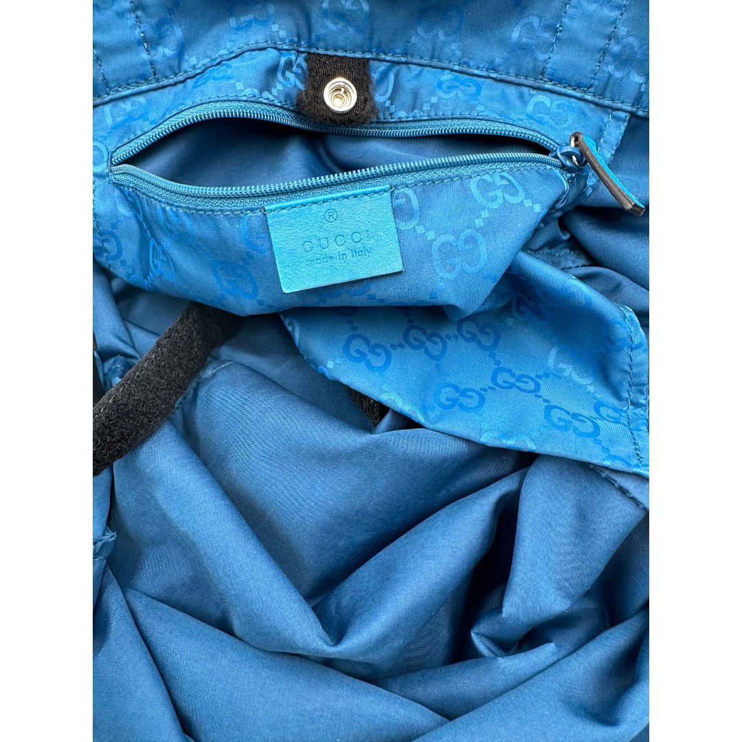 Tote Gucci nylon blu