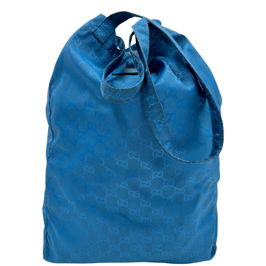Tote Gucci nylon blu