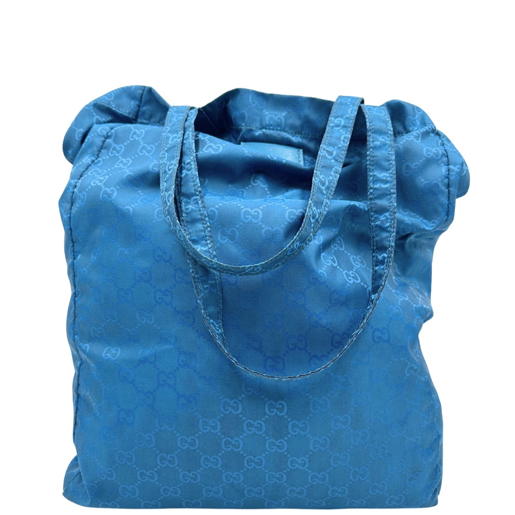 Tote Gucci nylon blu