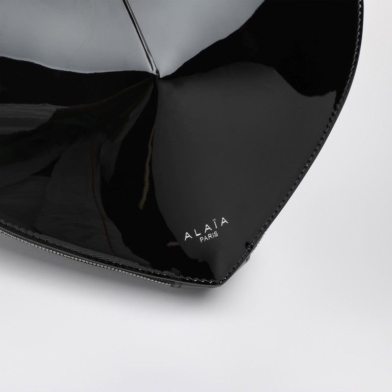 Alaia Black Patent Leather Le Coeur Bag Women