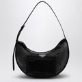 Alaia Black Mesh Demi Lune One Piece Bag Women