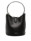 RING MEDIUM LEATHER BUCKET BAG