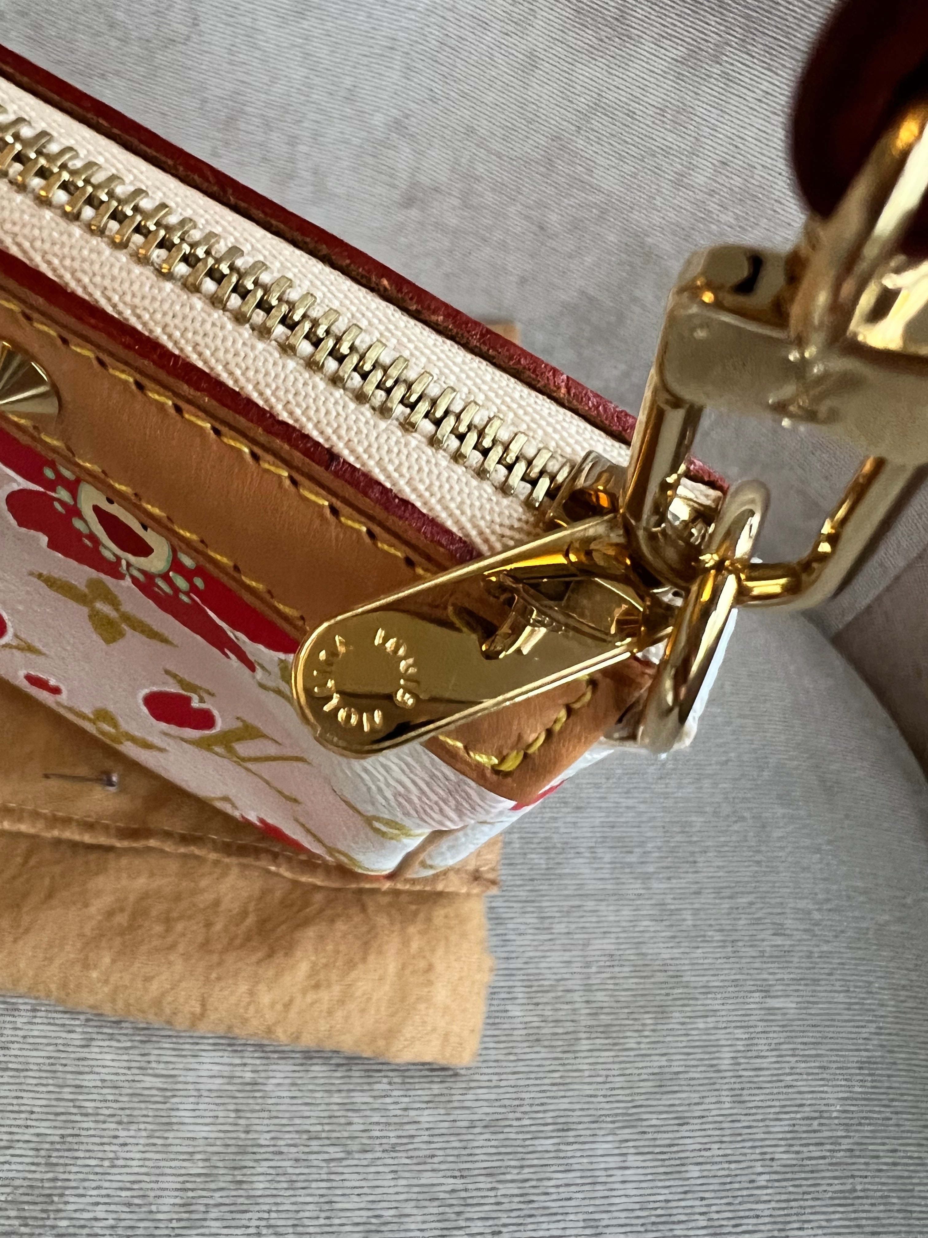 Louis Vuitton Pochette Accessoires Cherry Blossom Damier Azur