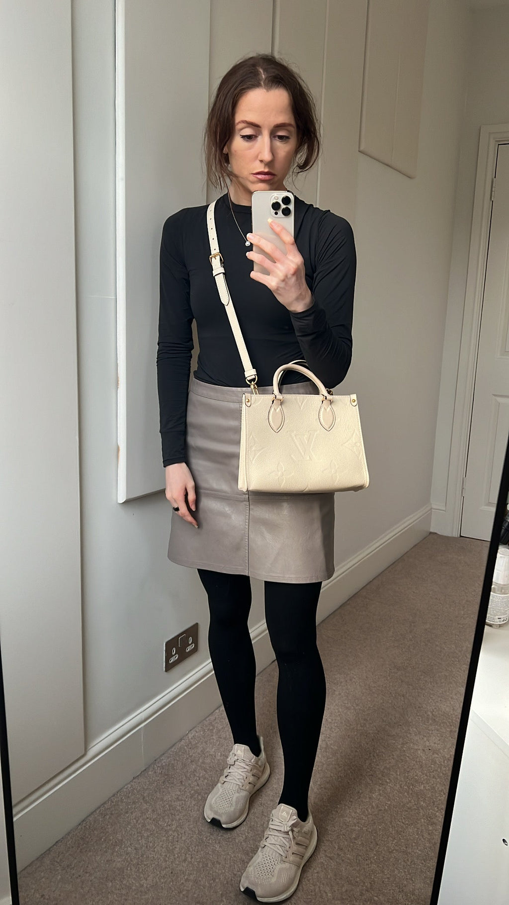 Louis Vuitton On the Go Crème PM Empreinte (RRP £2,380)