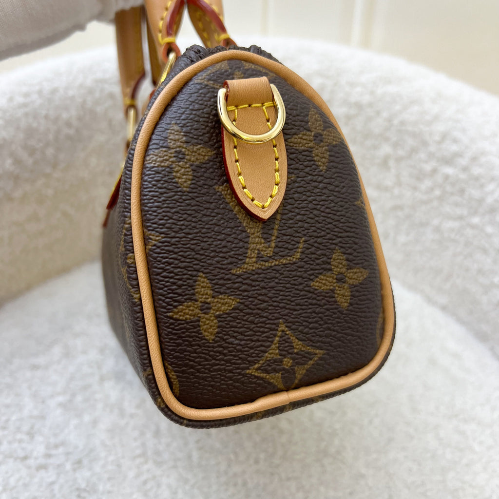 LV Nano Speedy in Monogram Canvas and GHW