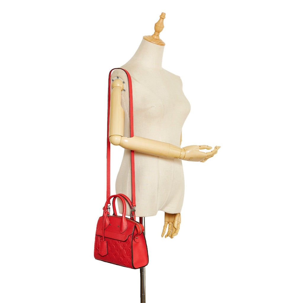 Louis Vuitton Pont Neuf Mini Red Monogram Empreinte