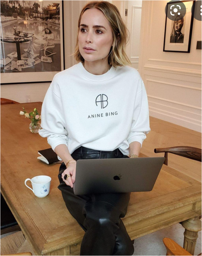 Ramona Sweatshirt Monogram - Size M