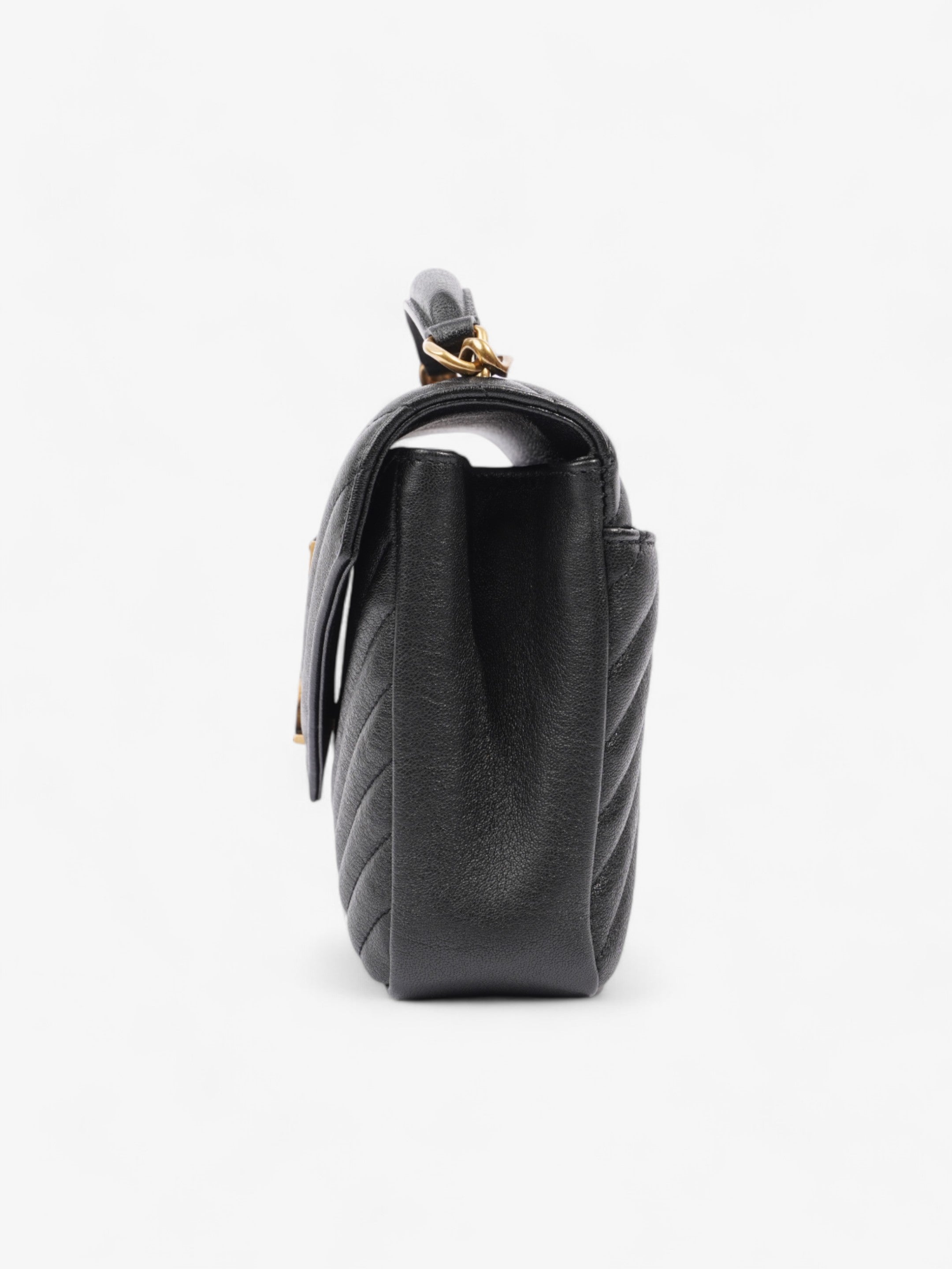 Saint Laurent College Black Lambskin Leather Medium