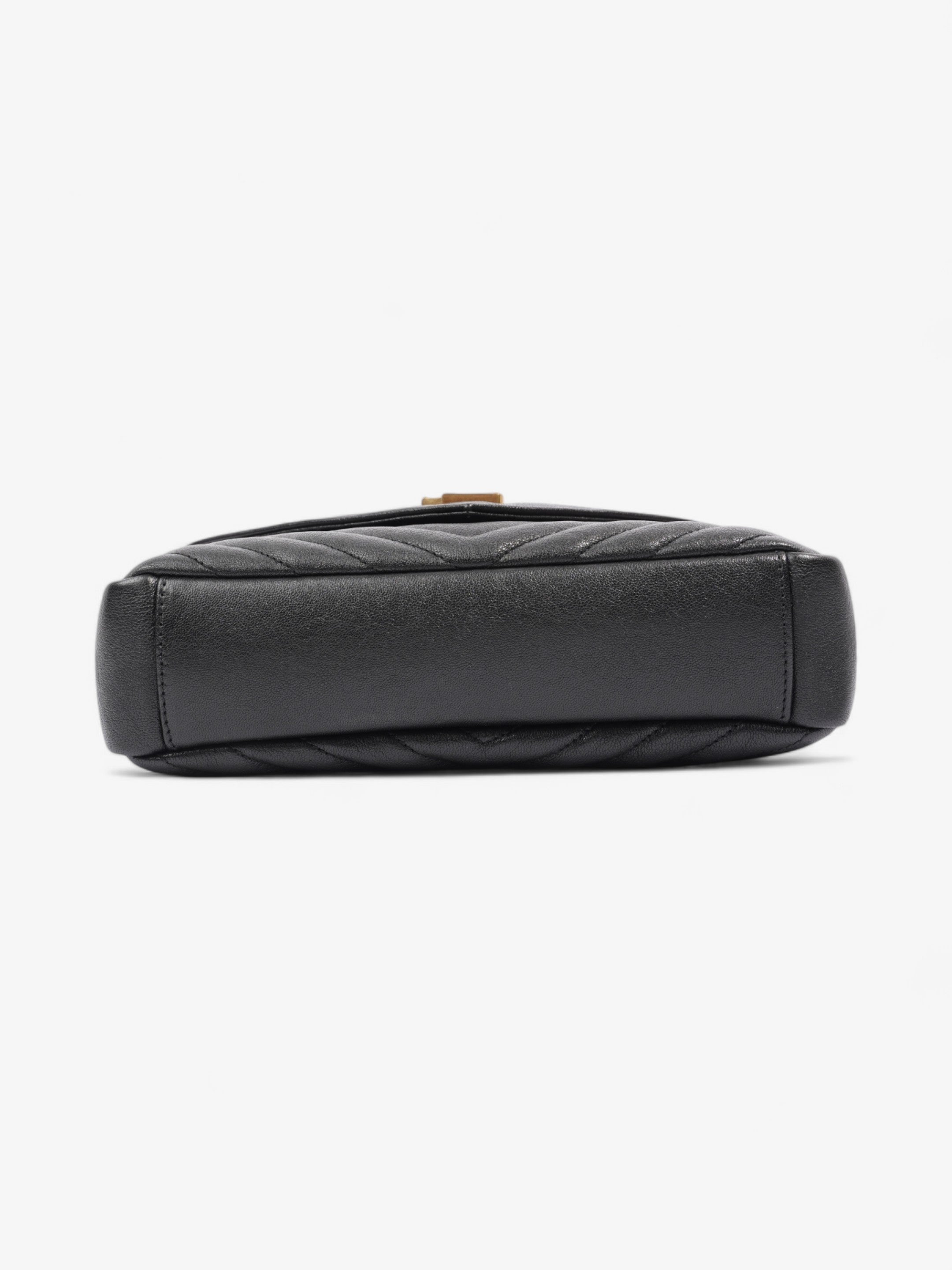 Saint Laurent College Black Lambskin Leather Medium