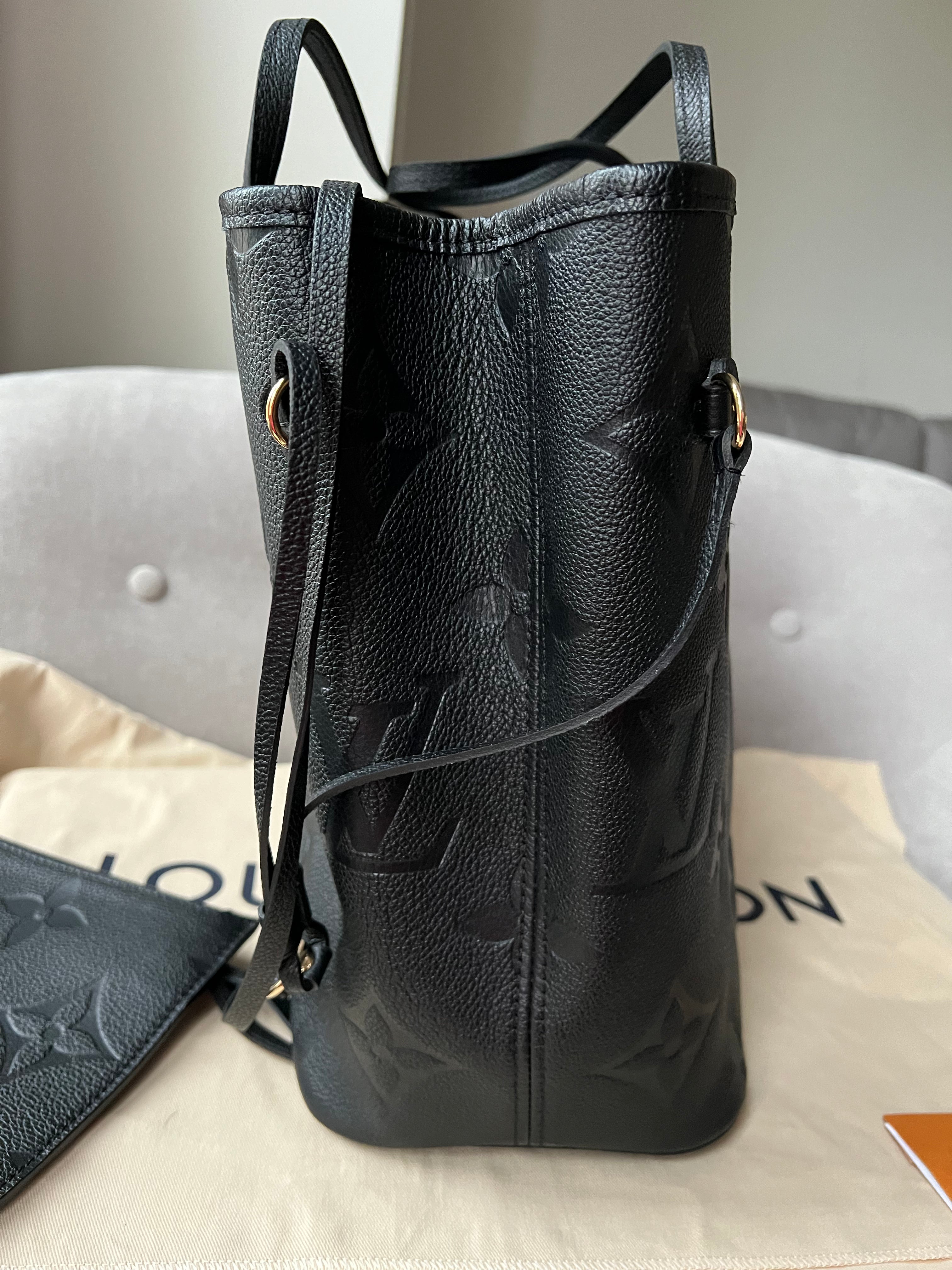 Louis Vuitton Neverfull MM Black Empreinte (RRP £1,940)