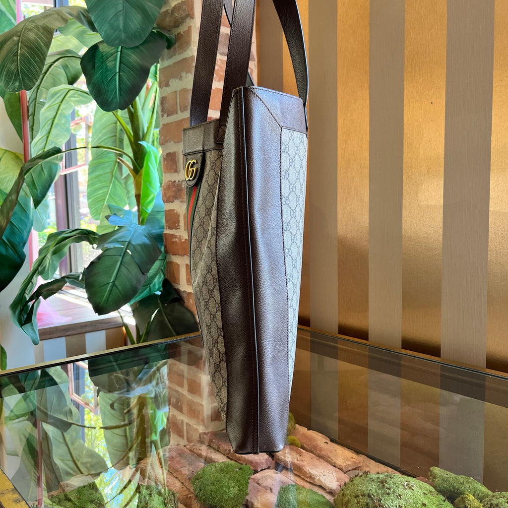 GUCCI Soft Ophidia GG Supreme Canvas Tote Bag