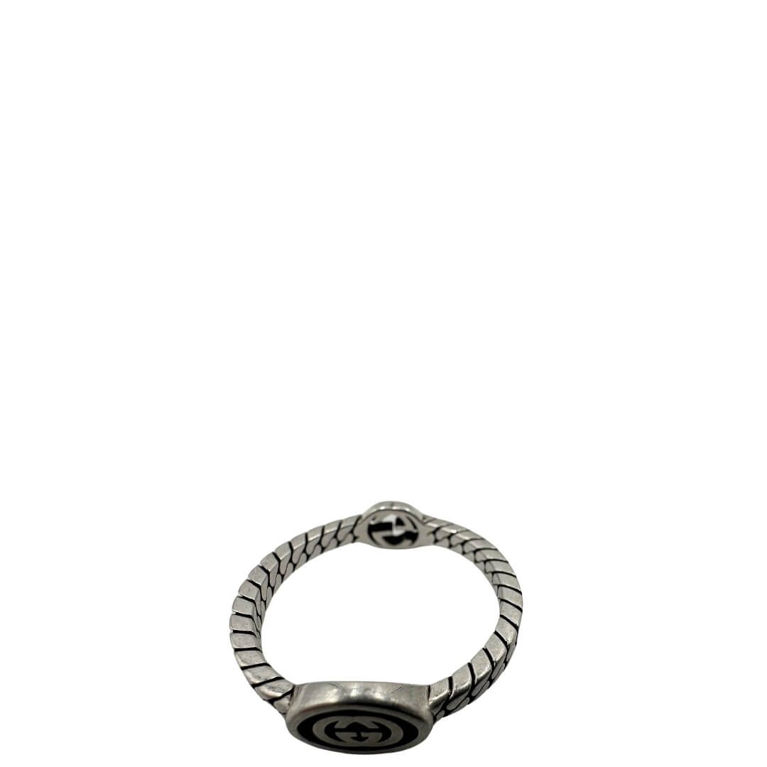 Anello Gucci GG intrecciato