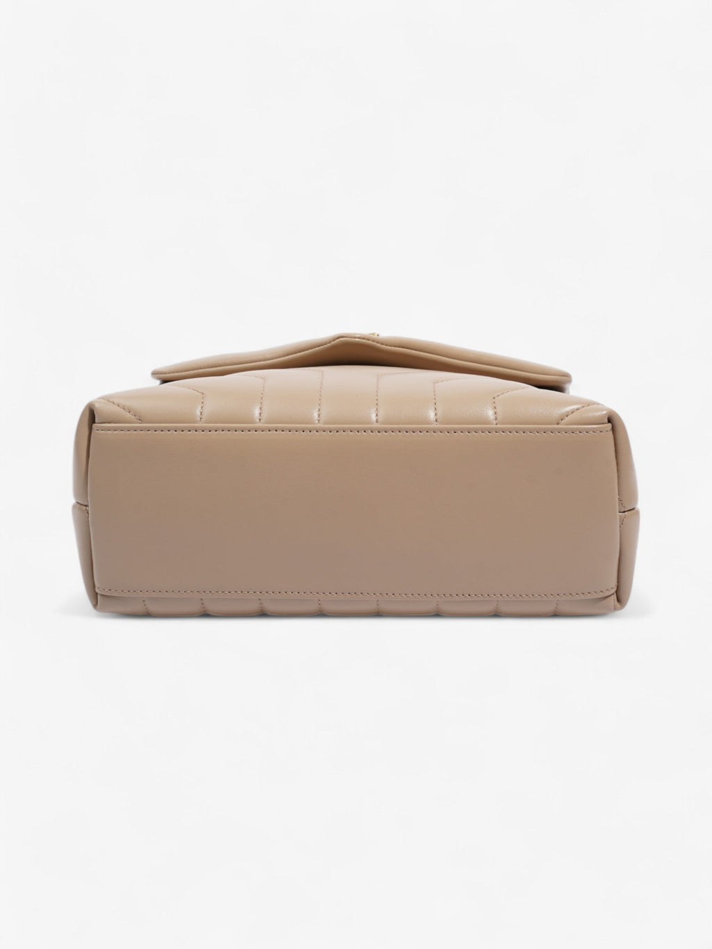 Saint Laurent Lou Lou Dark Beige Calfskin Leather Small