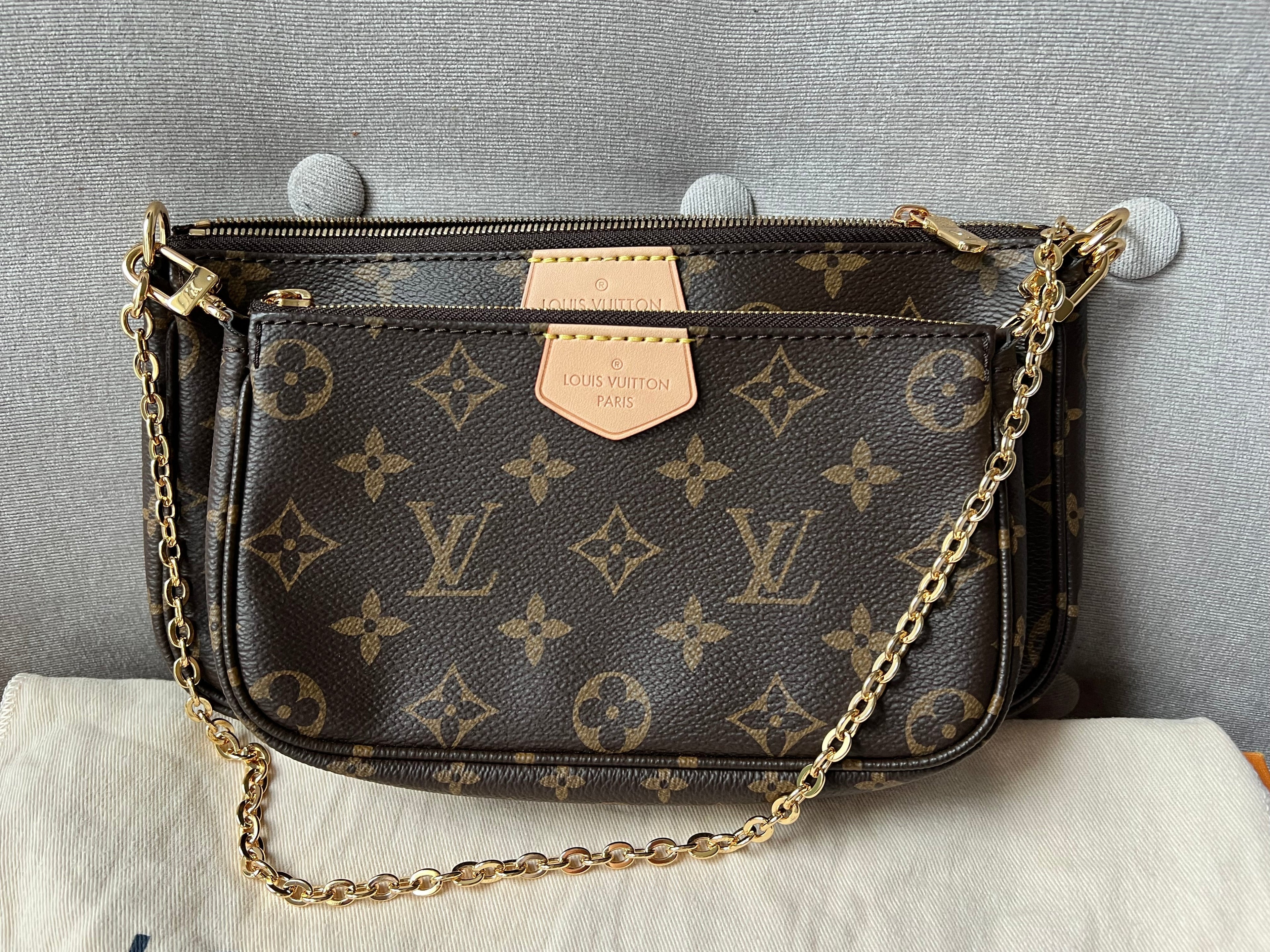 Louis Vuitton Multi Pochette Accessoires Rose Chiaro (RRP £1970)