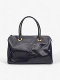 Saint Laurent Top Handle Bag Black Cloth