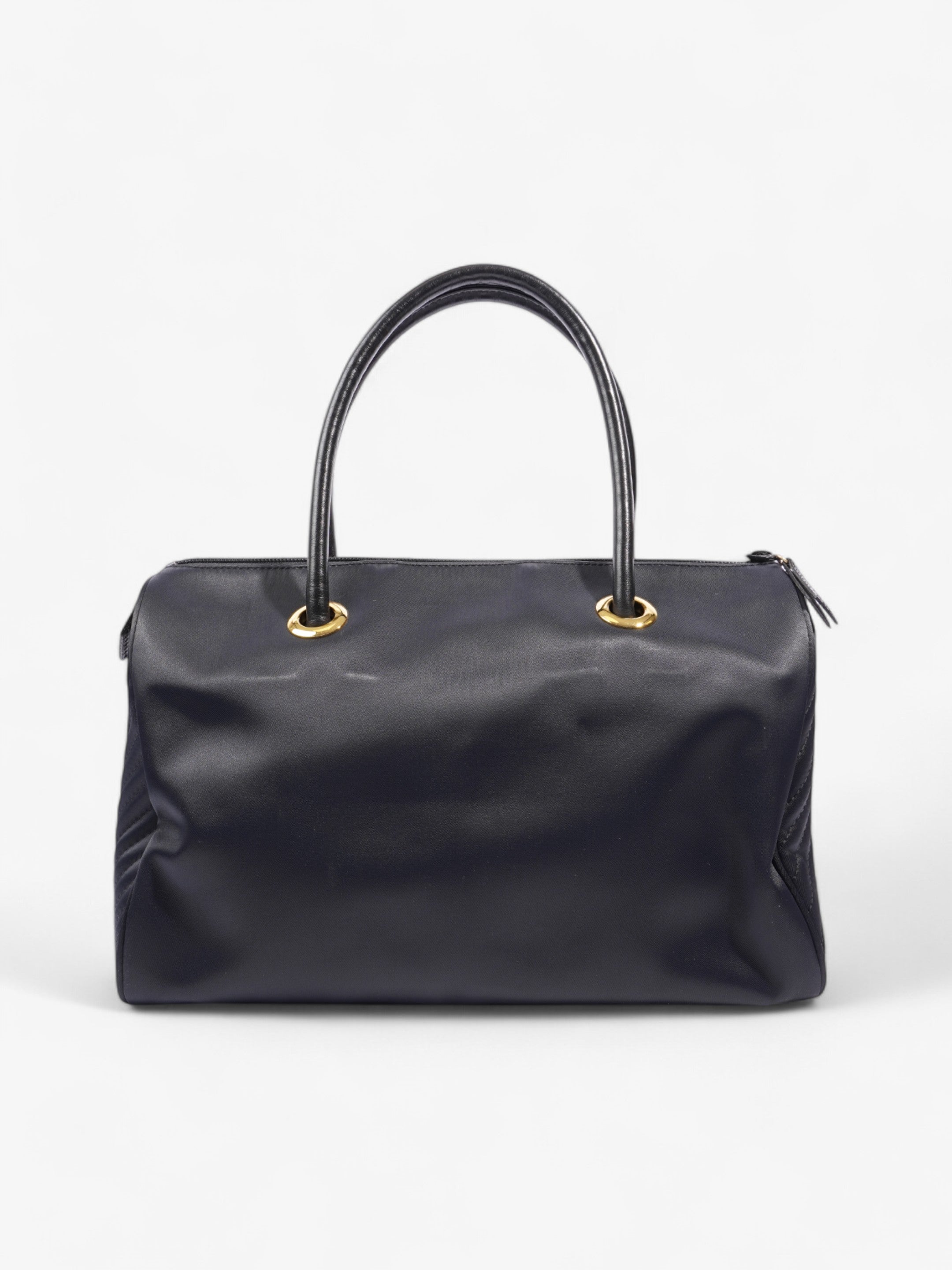 Saint Laurent Top Handle Bag Black Cloth