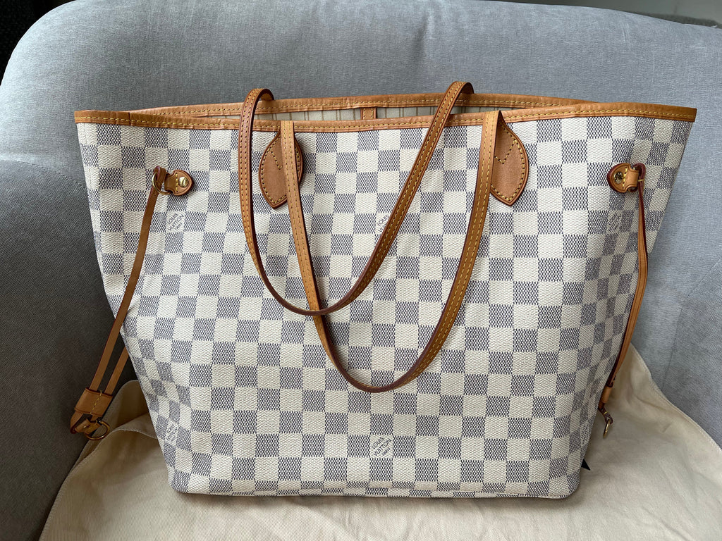 Louis Vuitton Neverfull MM  Damier Azur (RRP £1,410)