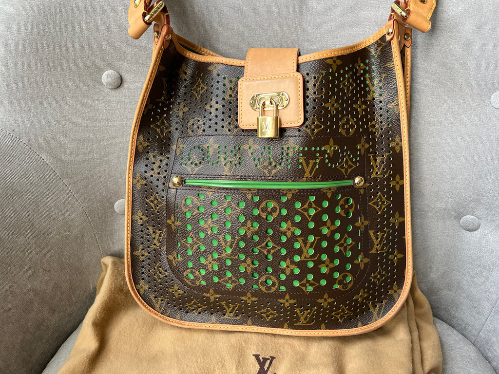 Louis Vuitton Perforated Monogram Green Musette Bag