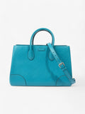 Gucci Diamante 2-Way Turquoise  Leather