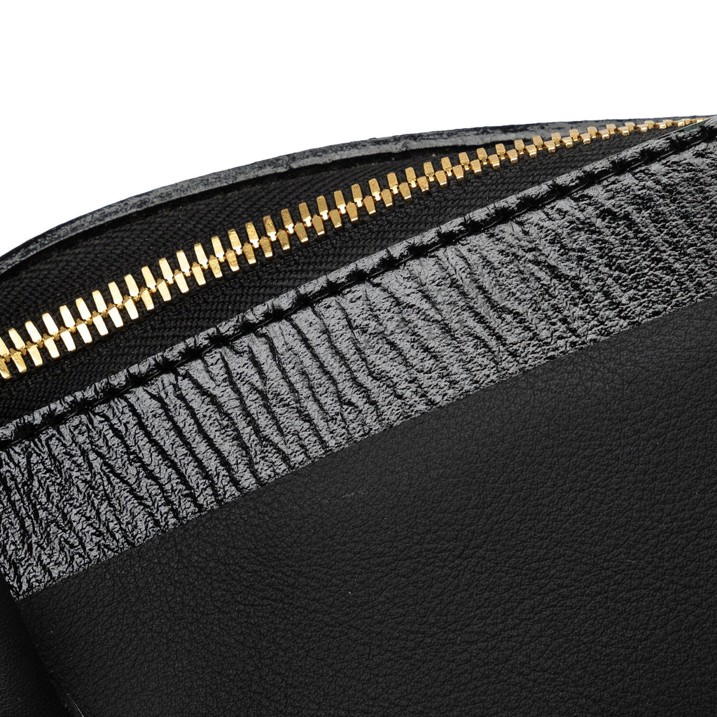 Black Louis Vuitton Cuir Obsession Lockit East-West Handbag