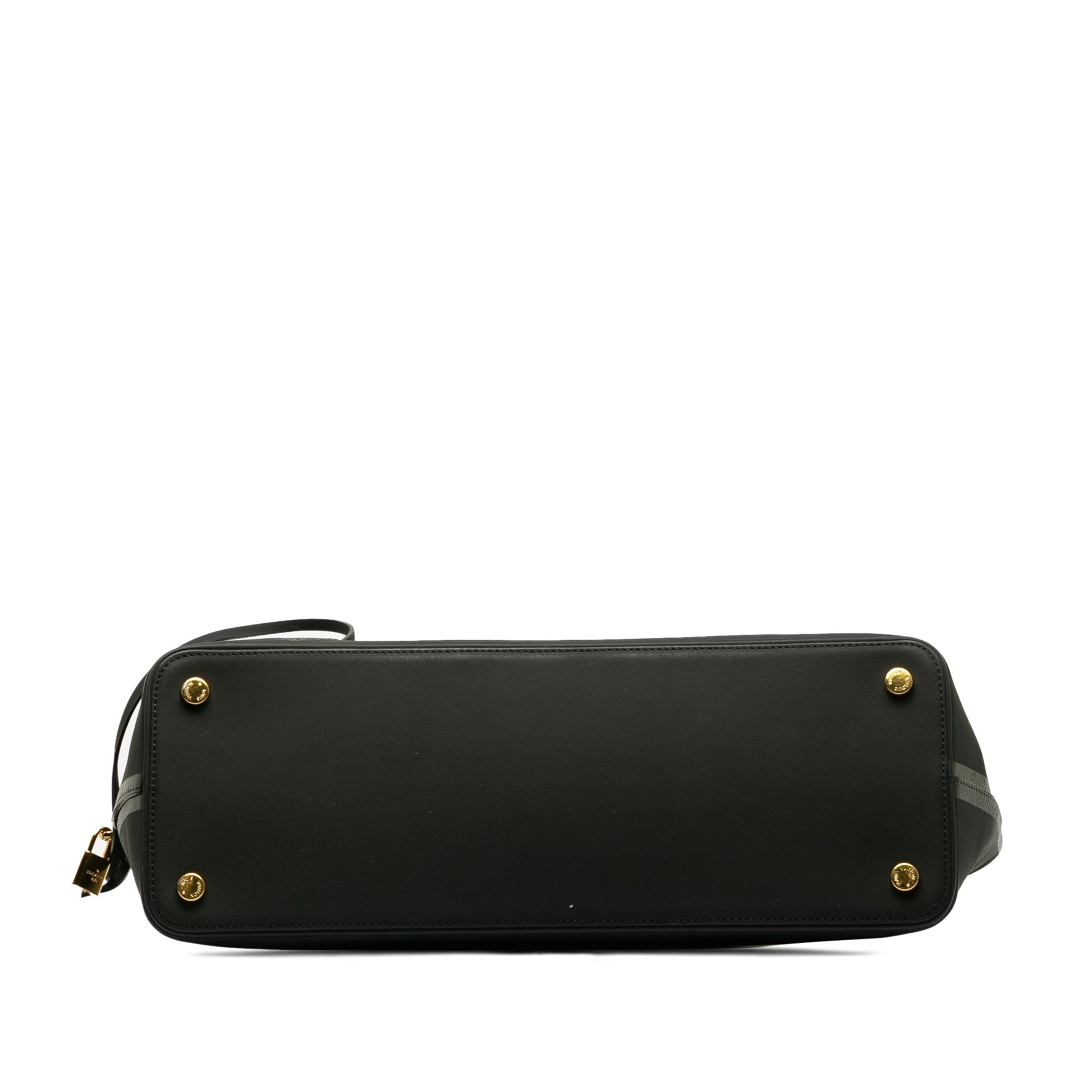 Black Louis Vuitton Cuir Obsession Lockit East-West Handbag