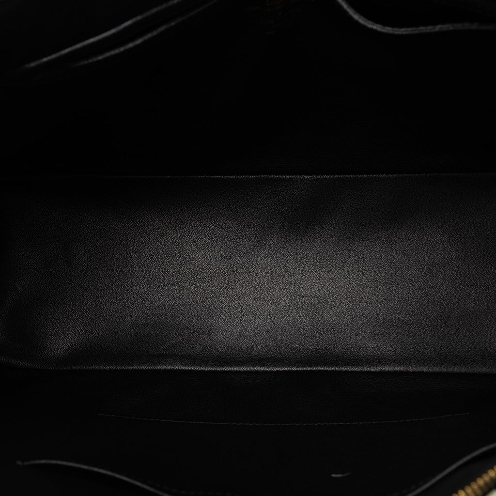 Black Louis Vuitton Cuir Obsession Lockit East-West Handbag
