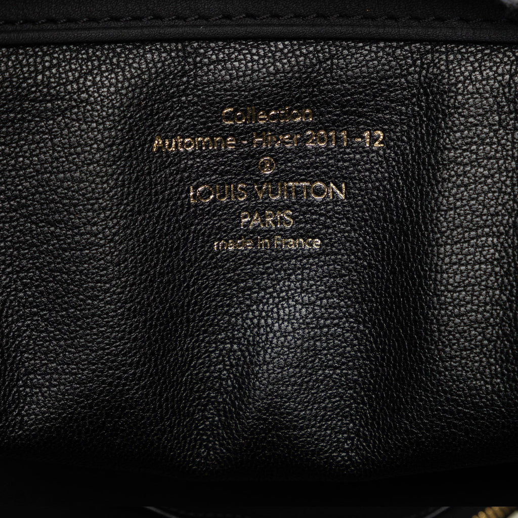 Black Louis Vuitton Cuir Obsession Lockit East-West Handbag