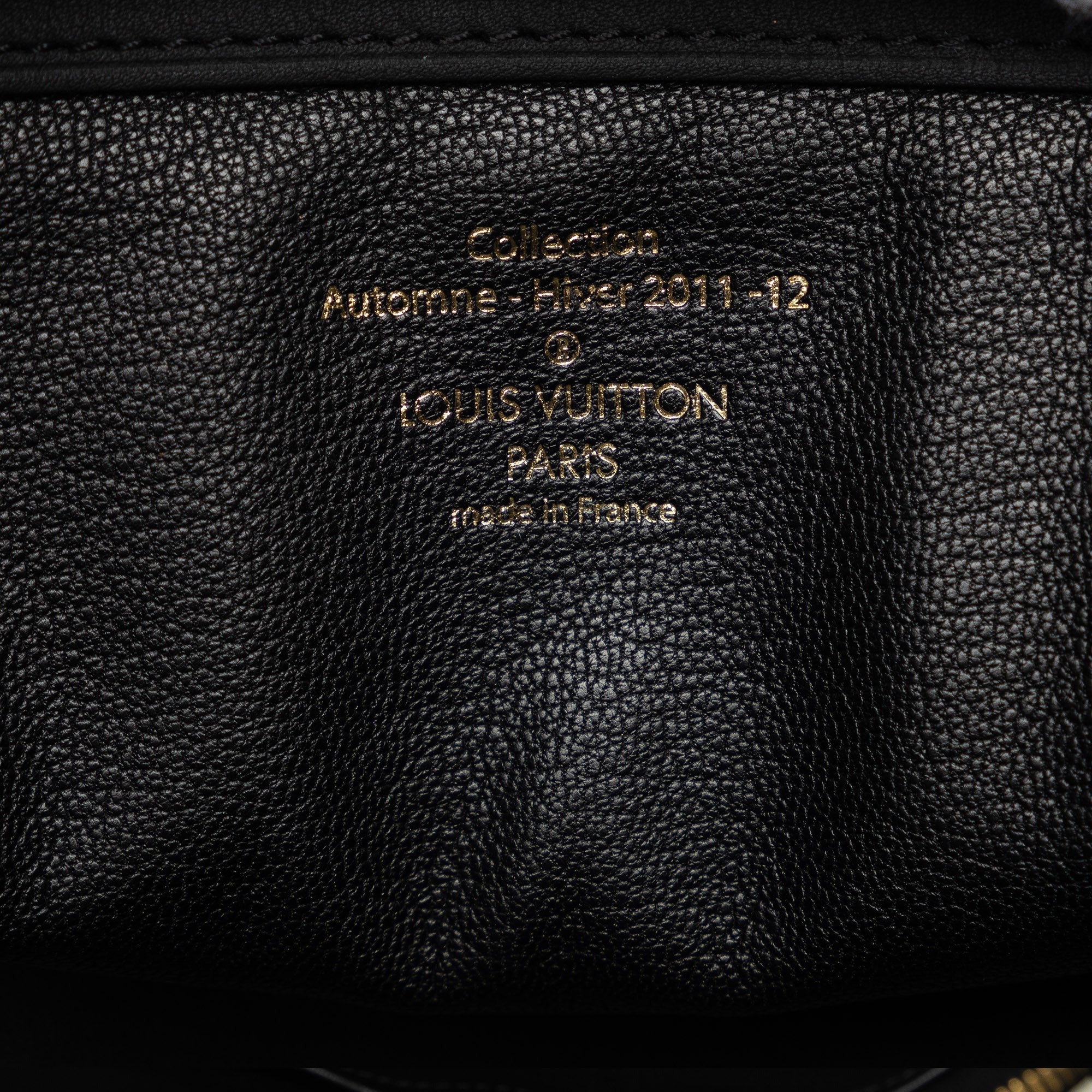 Black Louis Vuitton Cuir Obsession Lockit East-West Handbag