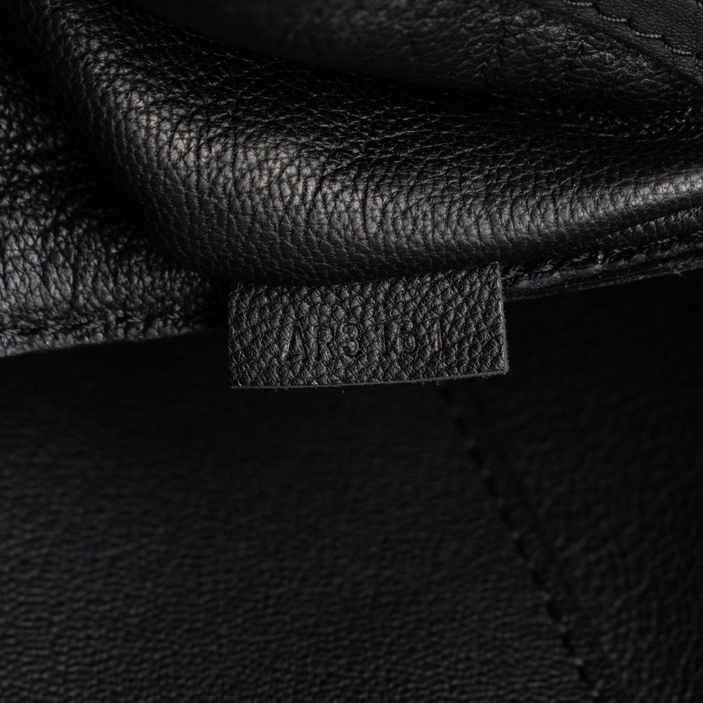 Black Louis Vuitton Cuir Obsession Lockit East-West Handbag