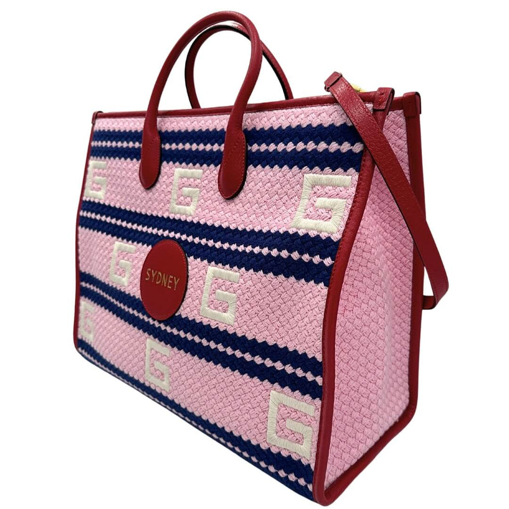 Gucci Sydney Striped tote