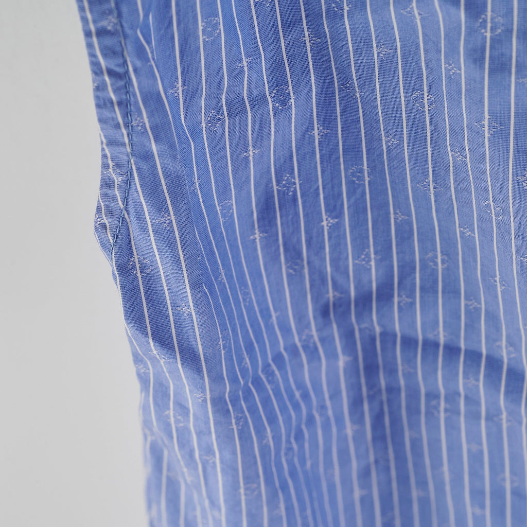 Louis Vuitton Slesveless Lavaliere Blouse Blue Size 34