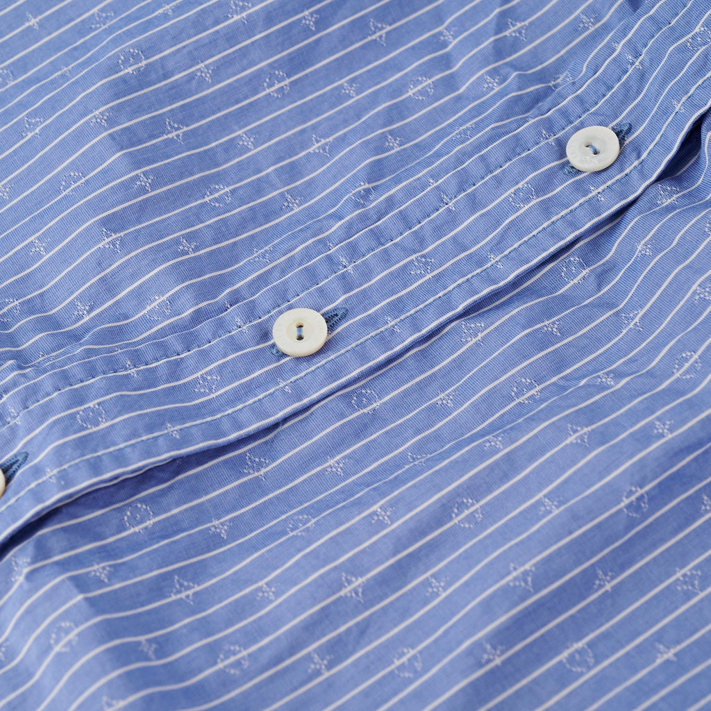 Louis Vuitton Slesveless Lavaliere Blouse Blue Size 34
