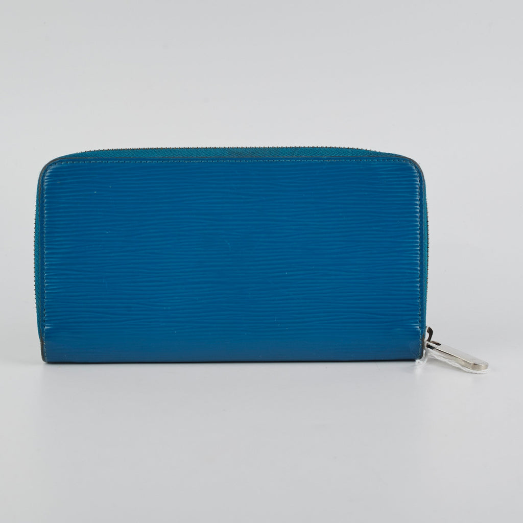 Louis Vuitton Long Zippy Epi Blue Wallet