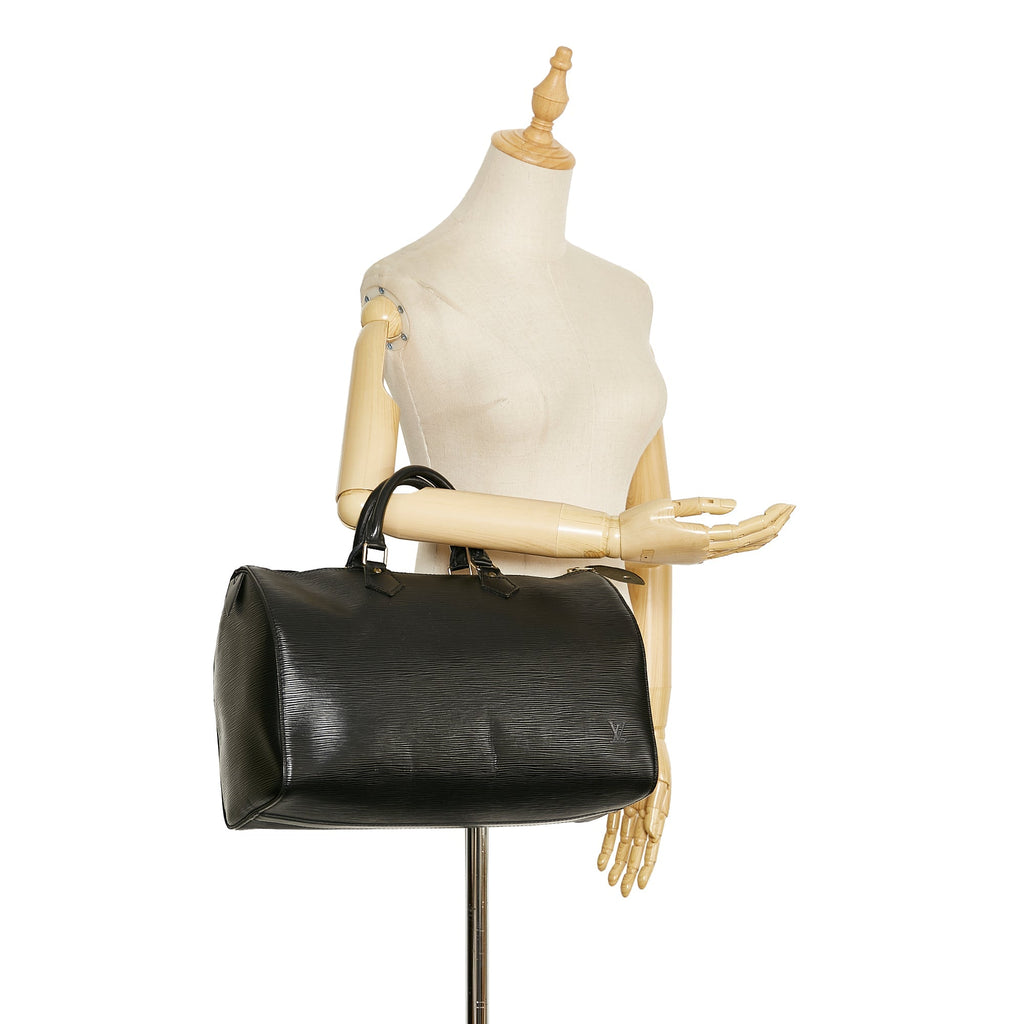 Louis Vuitton Speedy 35 Black Epi