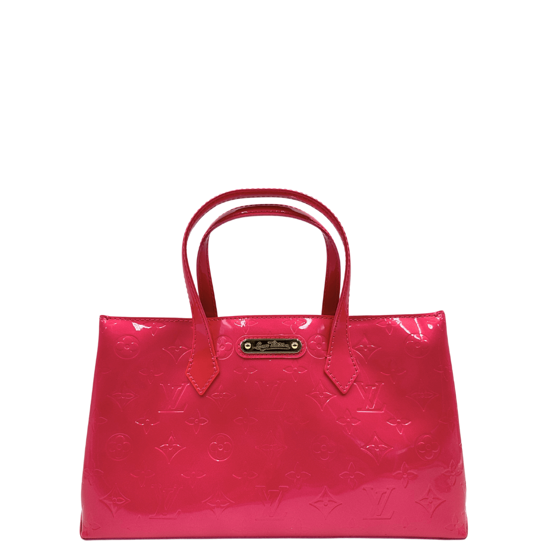LV Wilshire vernis fucsia