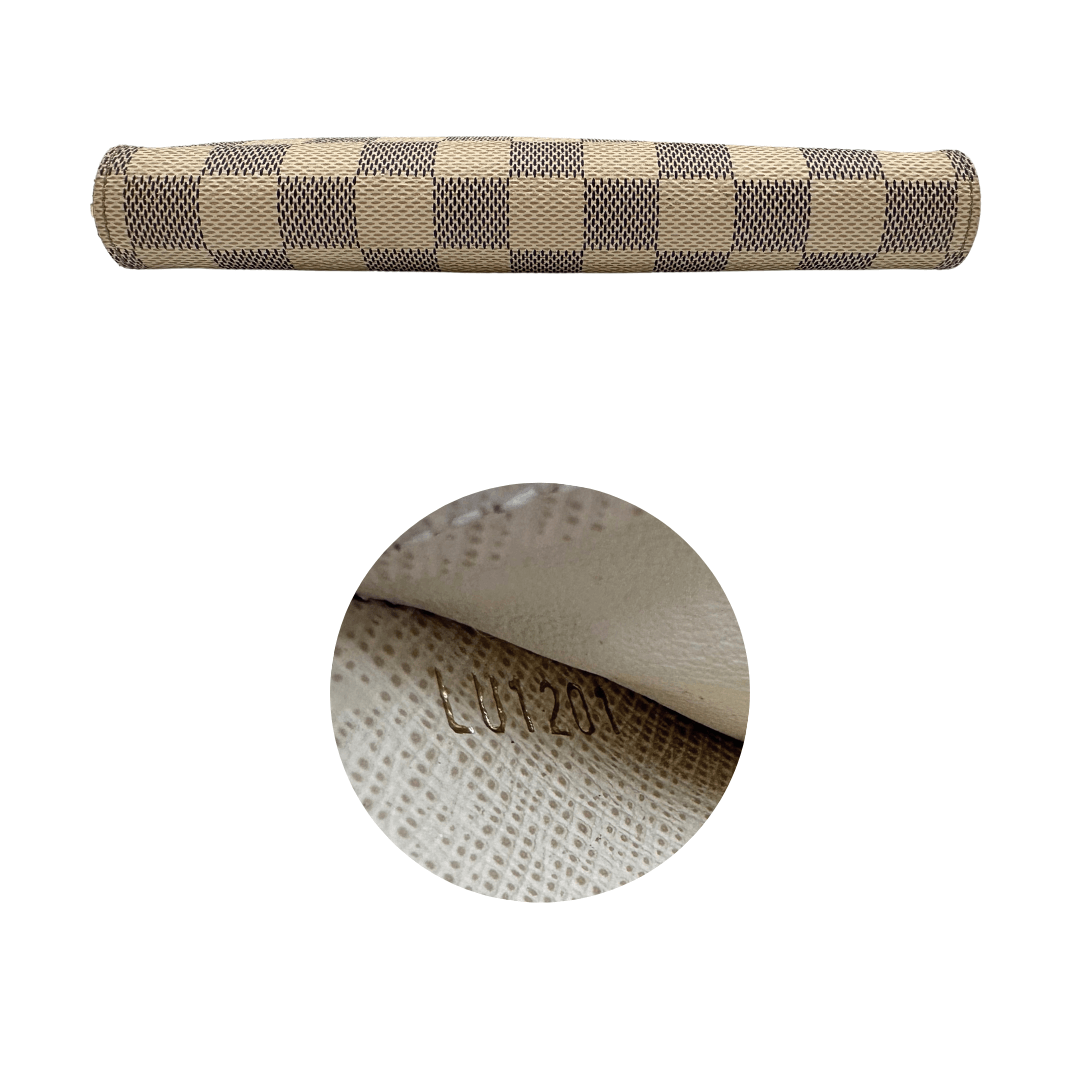 LV portafoglio Zippy damier azur