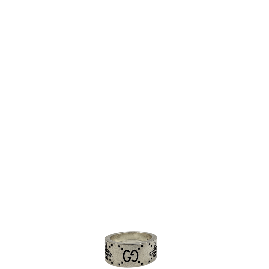 Anello Gucci con incisione ape e GG